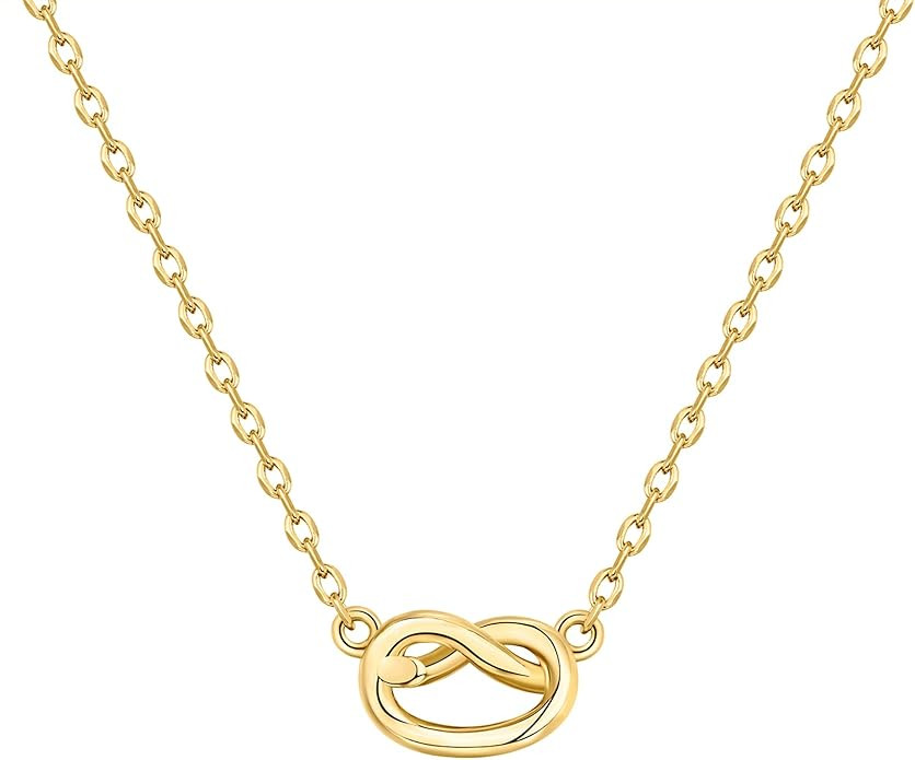 PAVOI 14K Gold Plated Dainty Cubic Zirconia Pendant Necklace for Women | Dot, Elephant, Butterfly... | Amazon (US)