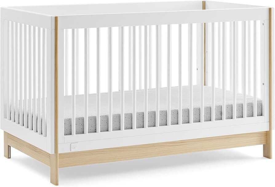 GAP babyGap Tate 4-in-1 Convertible Crib - Greenguard Gold Certified, Bianca White/Natural | Amazon (US)