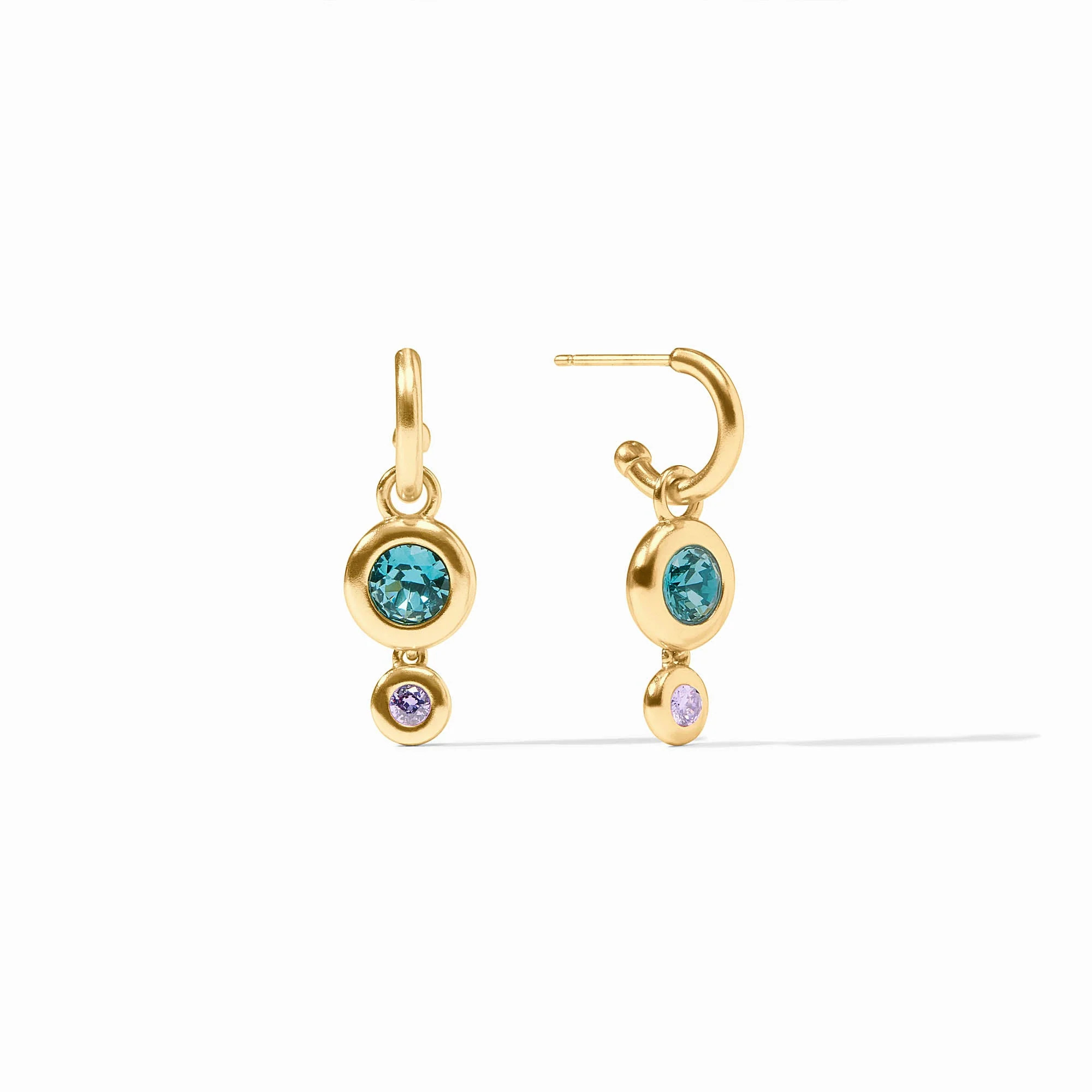 Rainbow Duo Hoop & Charm Earring | Julie Vos