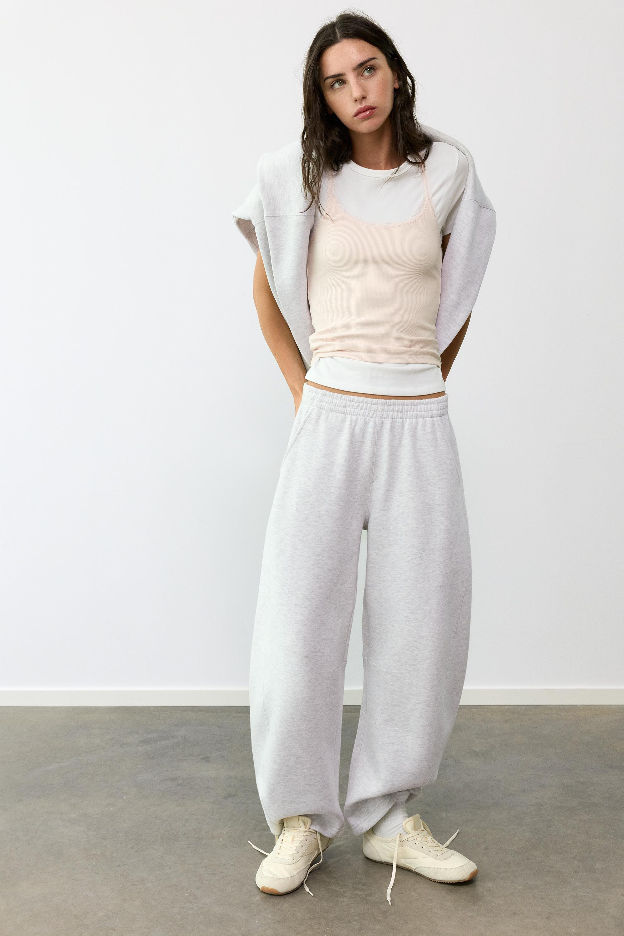 Barrel-leg joggers | Pull&Bear United Kingdom | PULL and BEAR UK