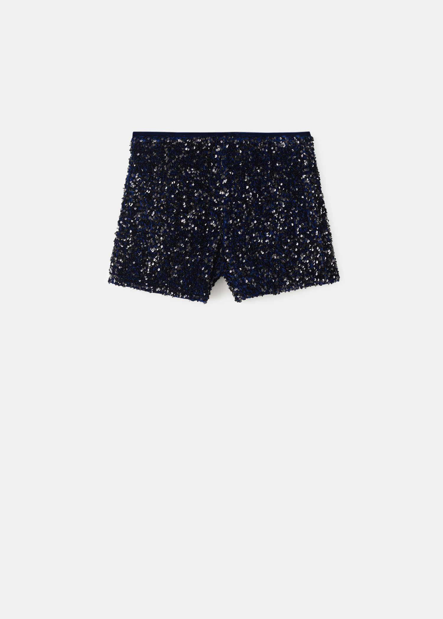 Velvet shorts with sequins | Mango (US/MX/AU)