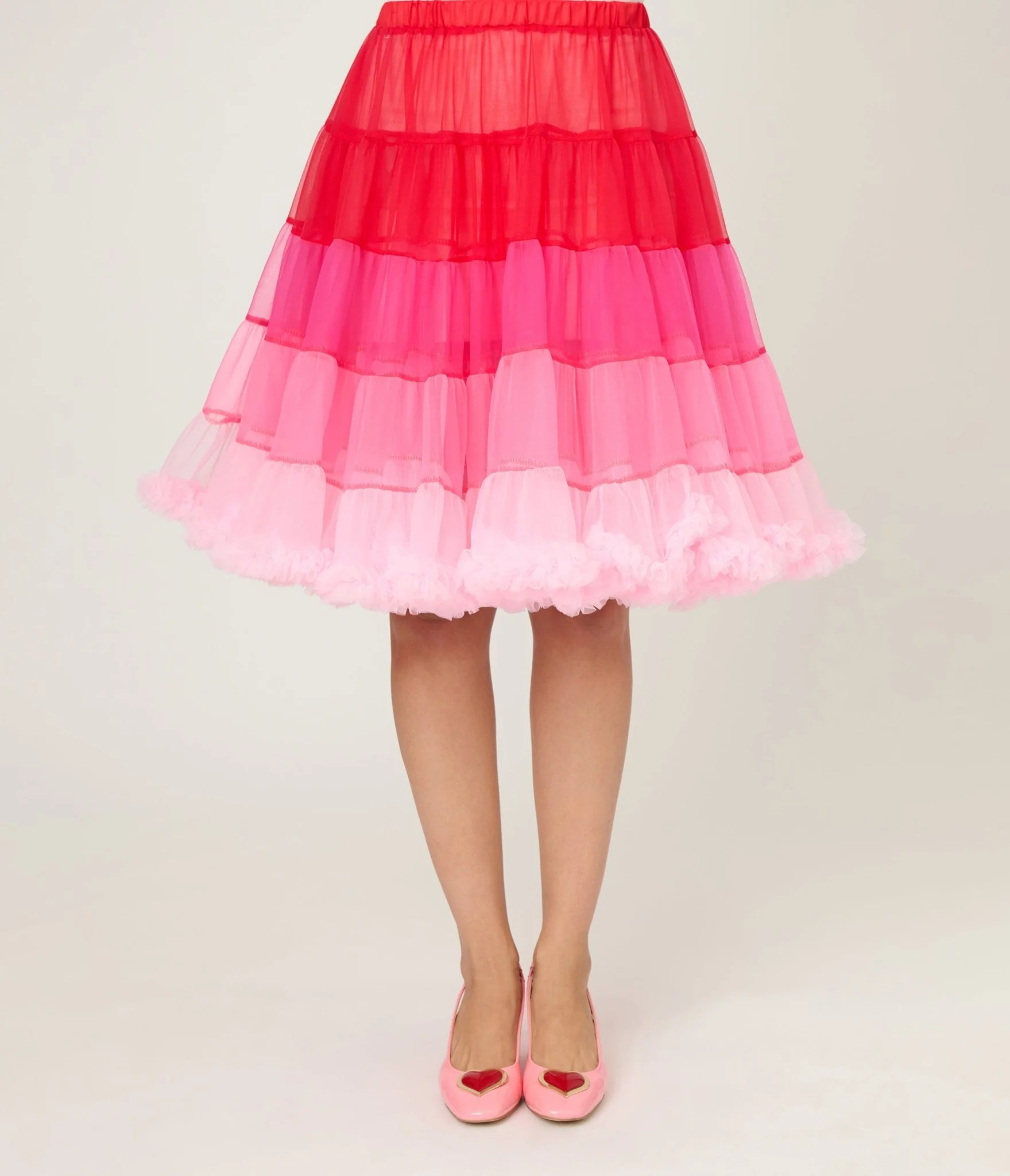 Unique Vintage Red Ombre Tiered Petticoat | Unique Vintage - North America