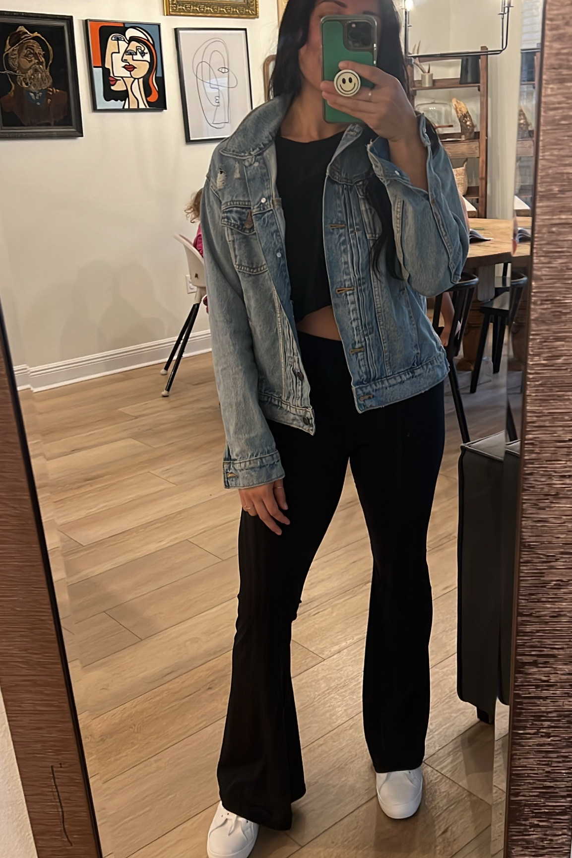 Favorite flare leggings- wearing a medium in the top and bottom 

#LTKshoecrush #LTKstyletip #LTKfitness