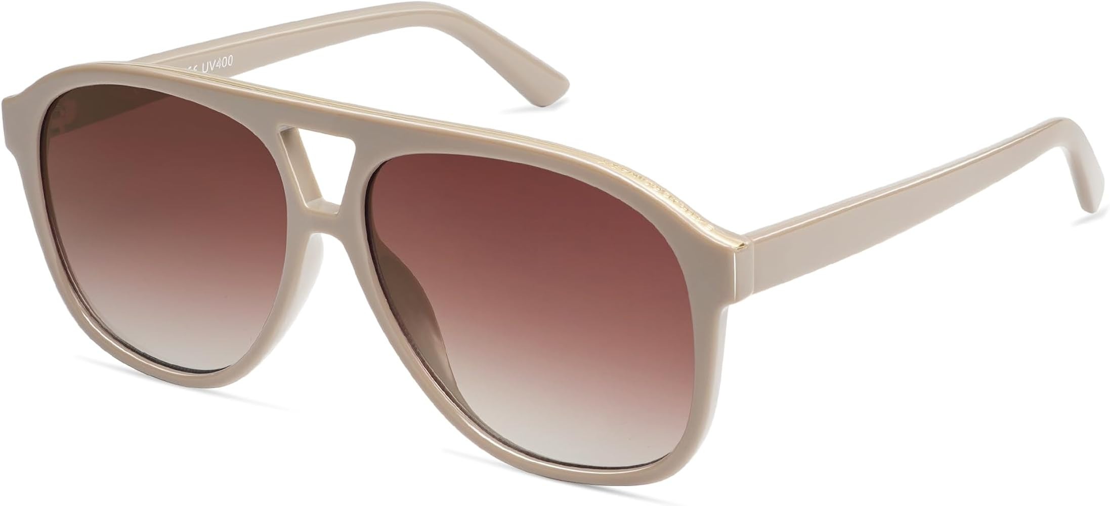 SOJOS Retro Large Aviator Sunglasses for Women Men Classic UV400 Oversized Aviators SJ2315 | Amazon (US)