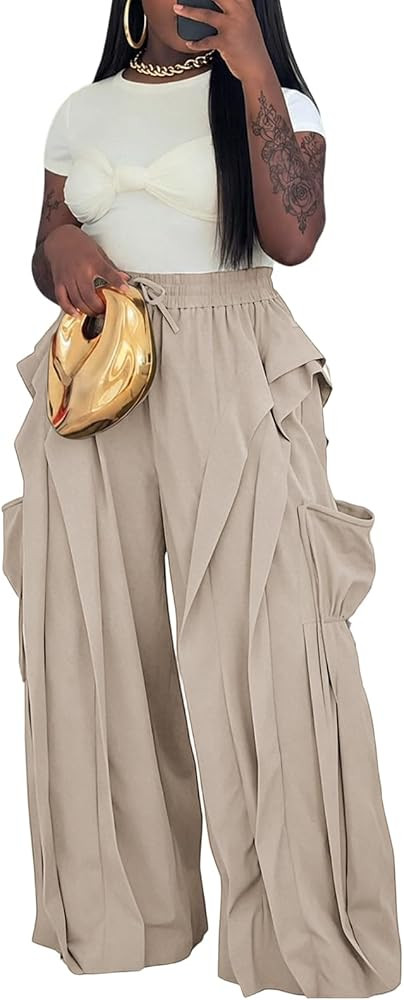 knowfashionstyle Cargo Pants for Women Baggy Sweatpant Streetwear Trousers | Amazon (US)