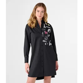 Buy SCENIC PRINT SHIRT DRESS Online - Karl Lagerfeld Paris | Karl Lagerfeld Paris