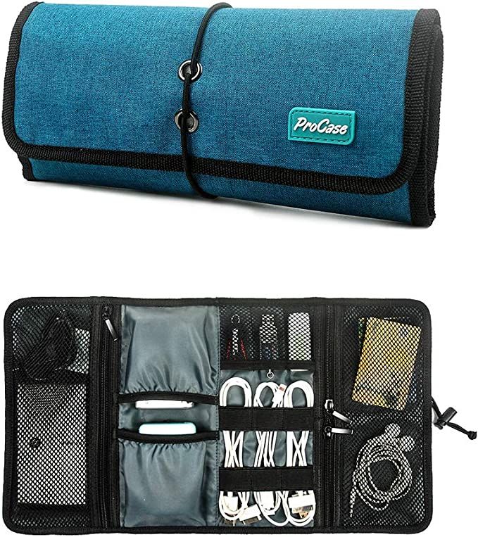 ProCase Accessories Bag Organizer, Universal Electronics Travel Gadgets Carrying Case Pouch for C... | Amazon (US)