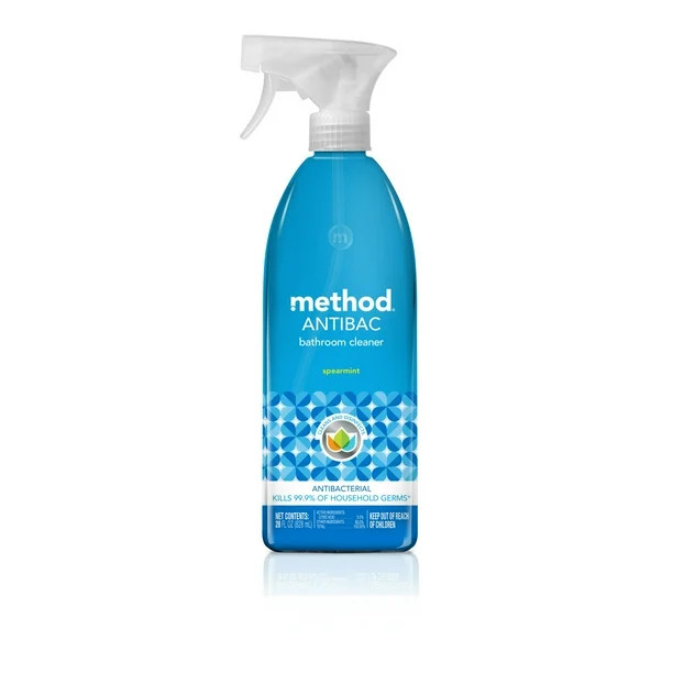 Method Antibacterial Bathroom Cleaner, Spearmint, 28 Ounce | Walmart (US)