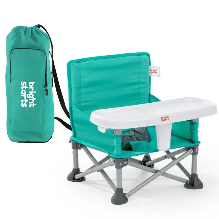 Bright Starts Pop 'N Sit Portable Baby Booster Seat, Teal, Infant to Toddler | Walmart (US)