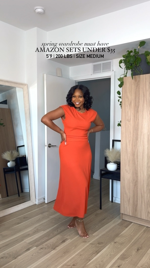 THESE SETS!! Baby it’s already spring time in my closet and these are perfect for work, church, date night, happy hour, you name it!! 

Under $35 and so many colors I could barely pick 😍🤩✨ and the length is perfect for my tall girls! 

5’9 | 200 lbs | wearing a medium — I ordered a large and it fits well but a little looser! ❤️

#LTKfindsunder50 #LTKSpringSale #LTKstyletip