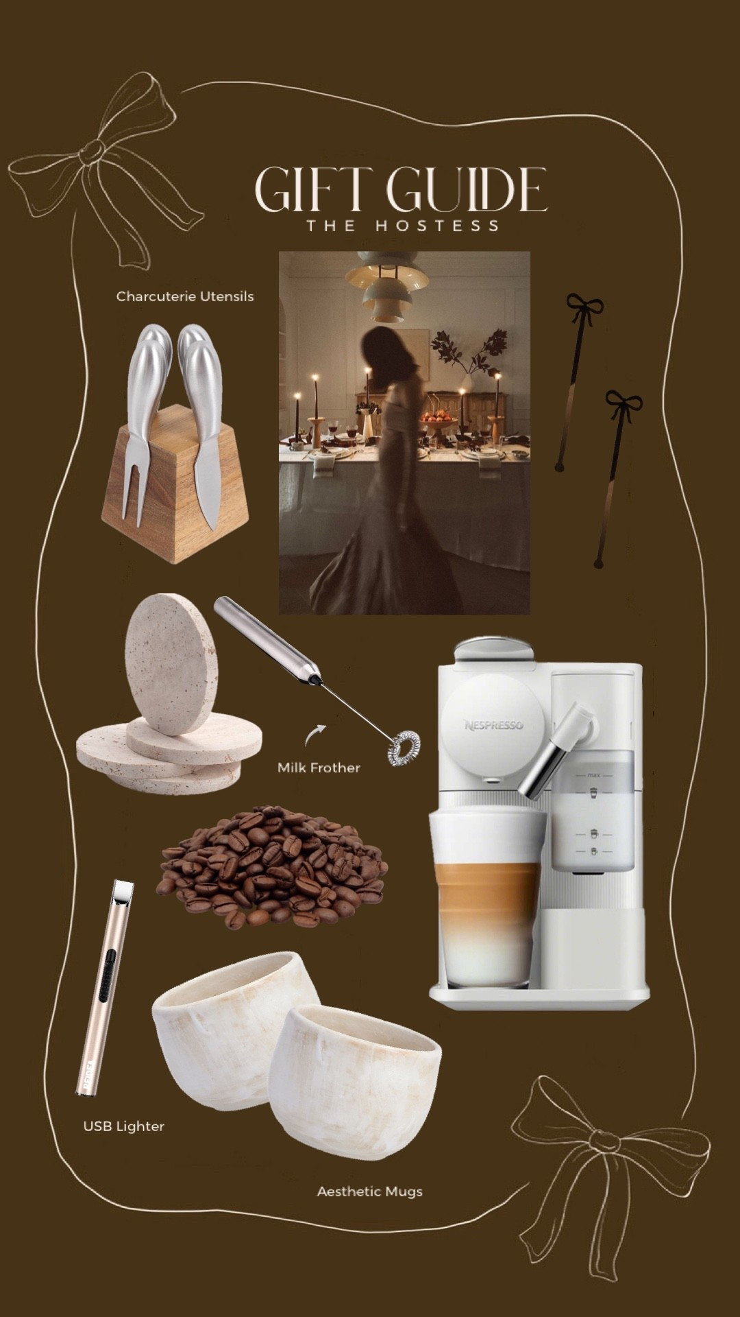 Gift Guide: The Hostess 🤎

#christmas #coffee #home #gift #kiichen cheeseboard cheese knives knives coaster coffee maker frother mug napkins cup mug Bluetooth speaker vase blanket wreath tissue box cover 

#LTKGiftGuide #LTKHome #LTKHoliday