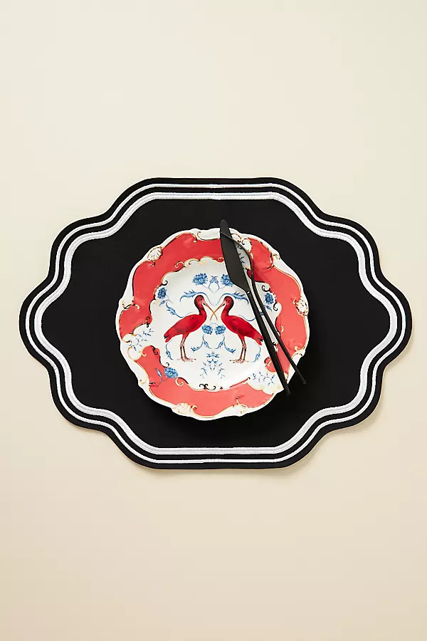 Madeline Embroidered Cotton Placemat | Anthropologie (US)