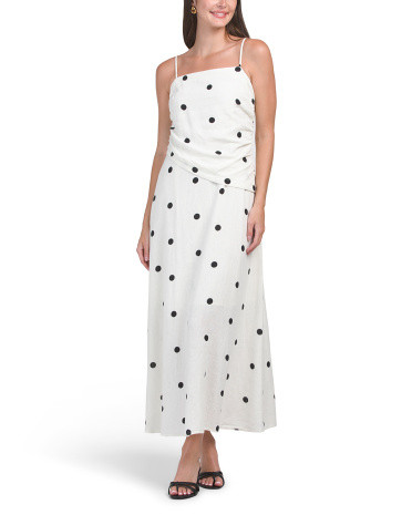 Linen Blend Asymmetrical Waist Maxi Dress | TJ Maxx