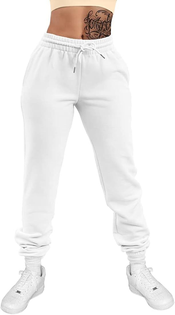 Women's Sexy Lounge Stretch Casual Jogger Drawstring Sweatpants with Pockets | Amazon (US)