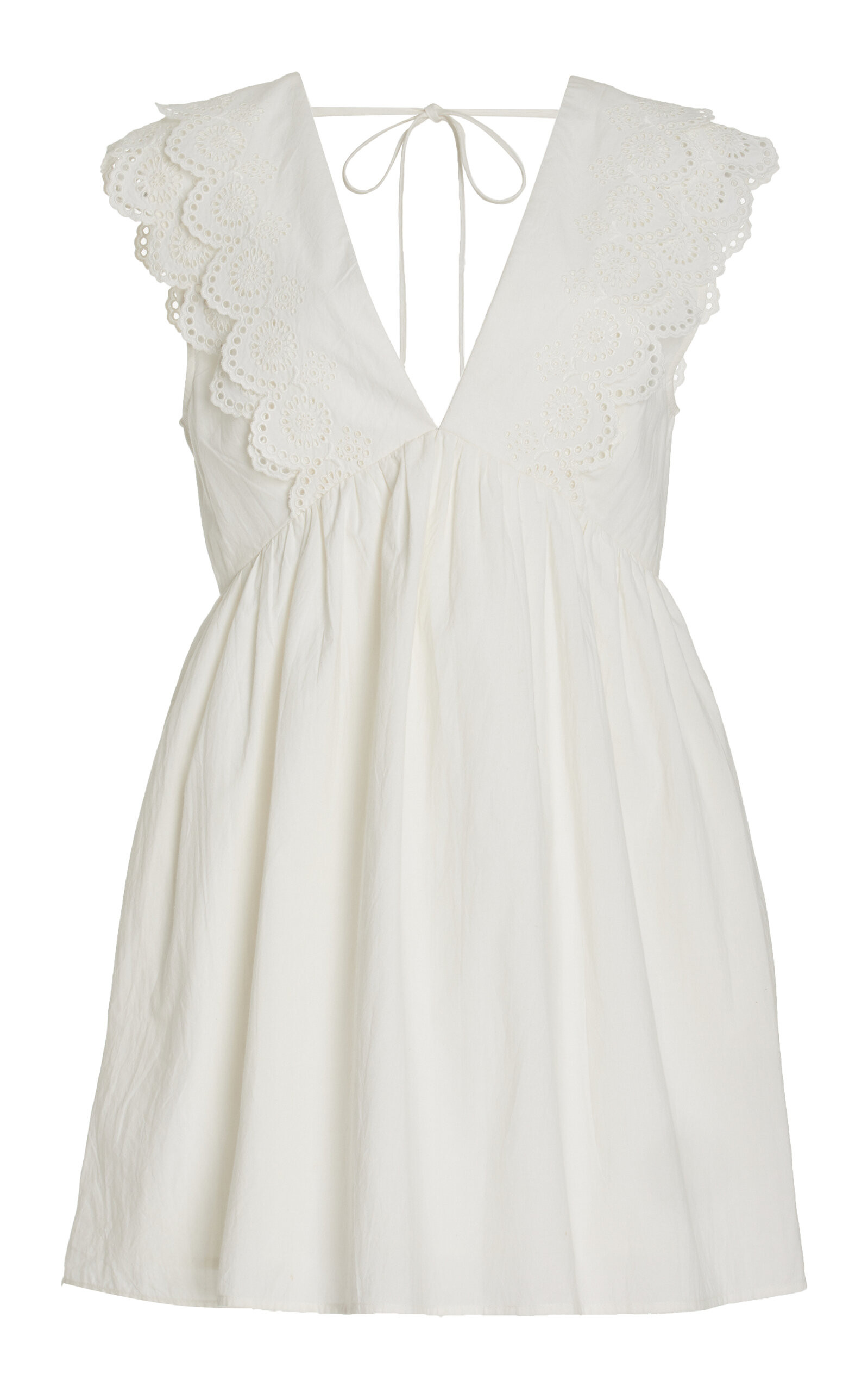 Cassidy Broderie Anglaise Cotton Mini Dress | Moda Operandi (Global)