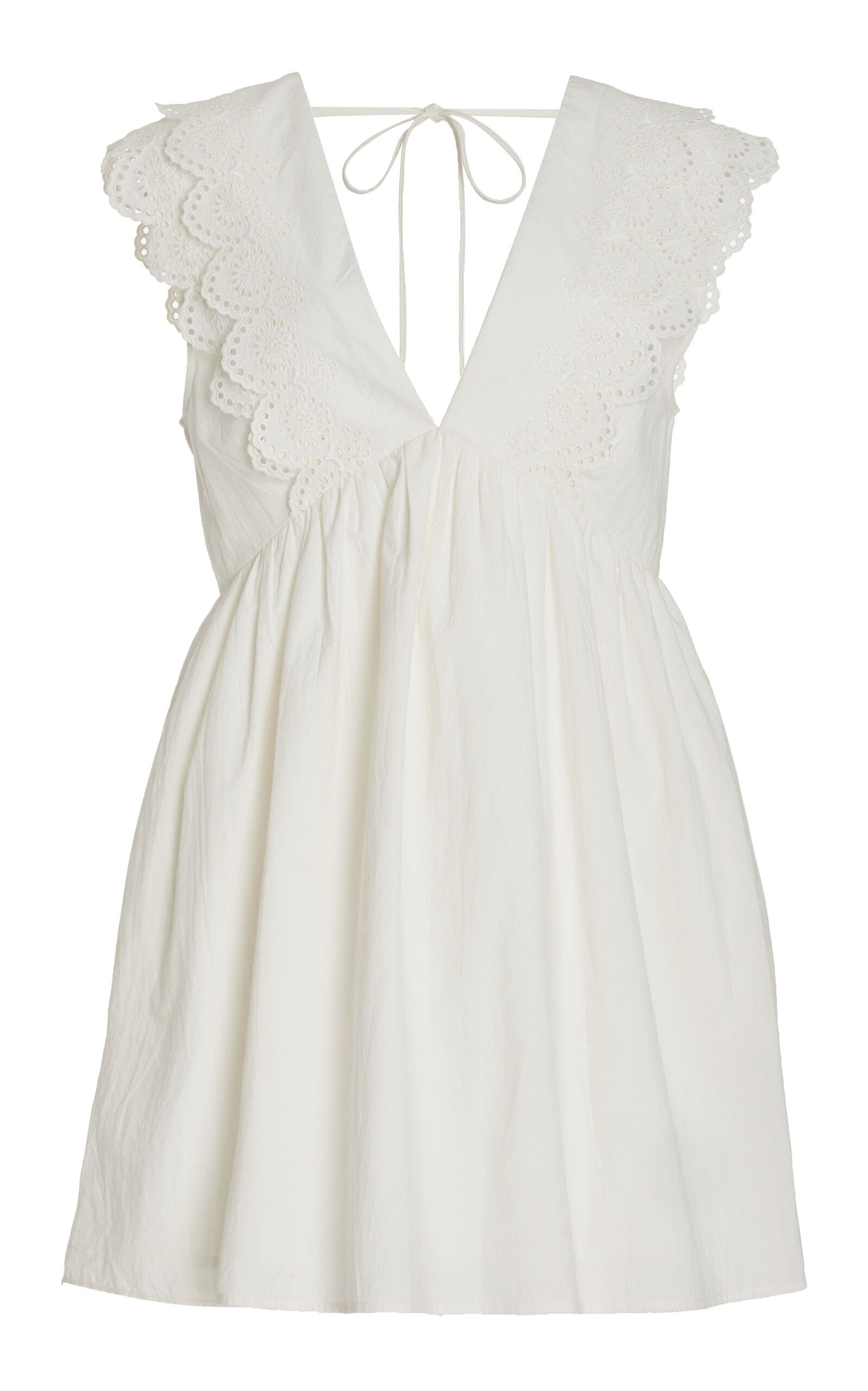 Cassidy Broderie Anglaise Cotton Mini Dress | Moda Operandi (Global)