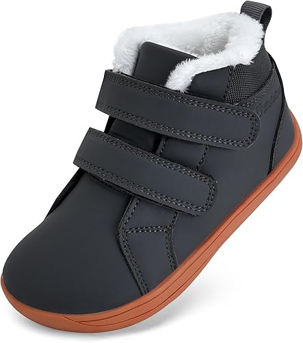 WateLves Toddler Little Kids Wide Barefoot Shoes Boys Girls Winter High Top Minimalist Sneakers F... | Amazon (US)