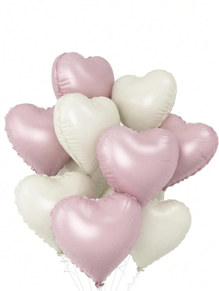 18-Inch Foil Heart Shaped Balloons For Wedding, Birthday, Proposal Party Decoration, | SHEIN