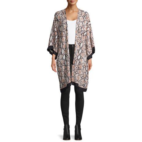 Time and Tru Printed Kimono | Walmart (US)