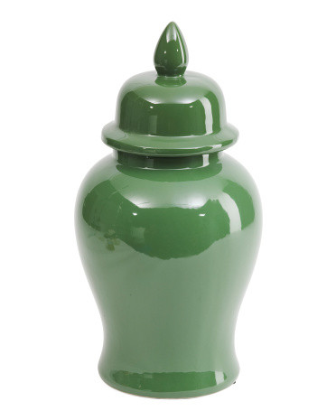 9.5x19 Classic Ceramic Ginger Jar With Lid | TJ Maxx