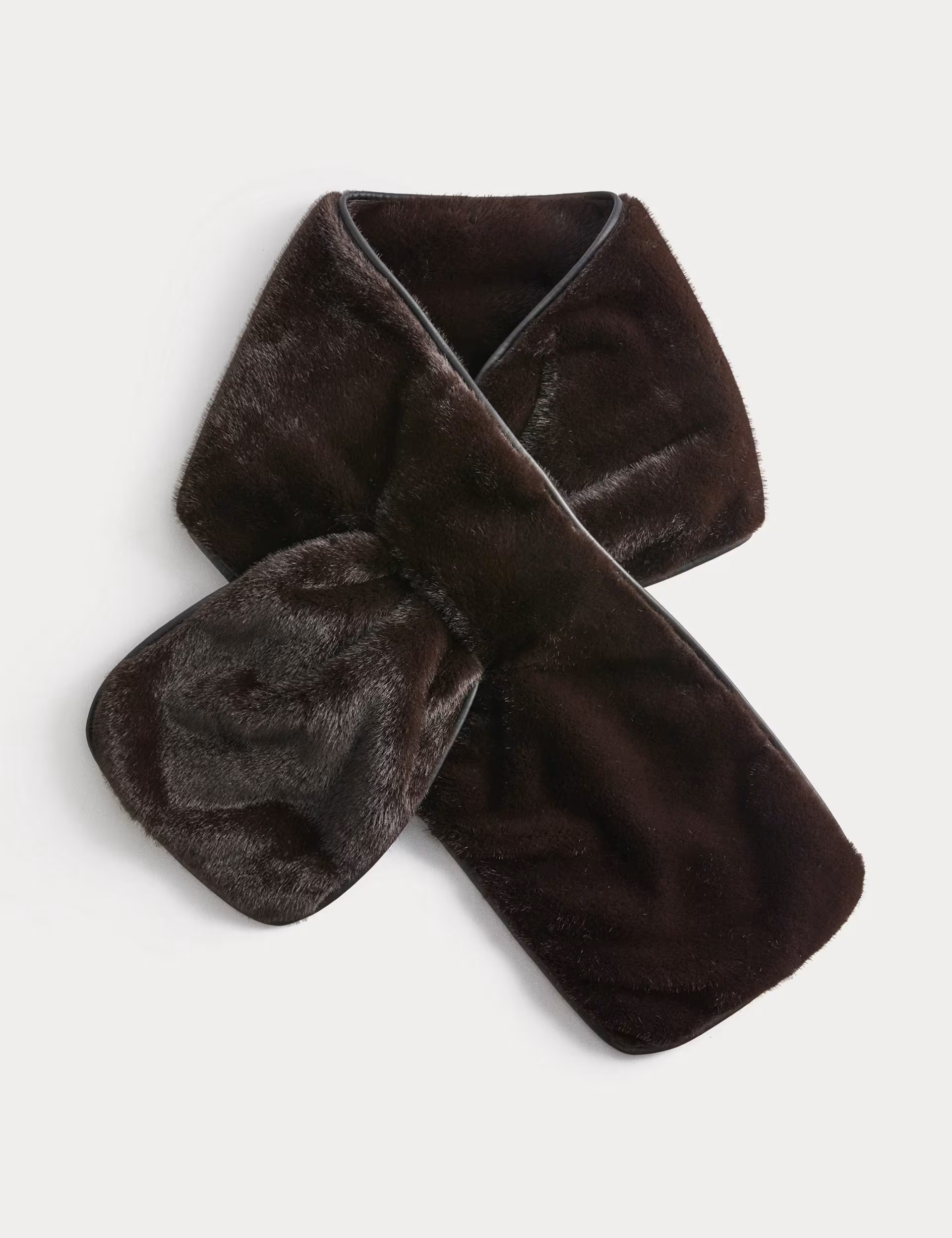 Formal Faux Fur Piped Scarf | Marks & Spencer (UK)