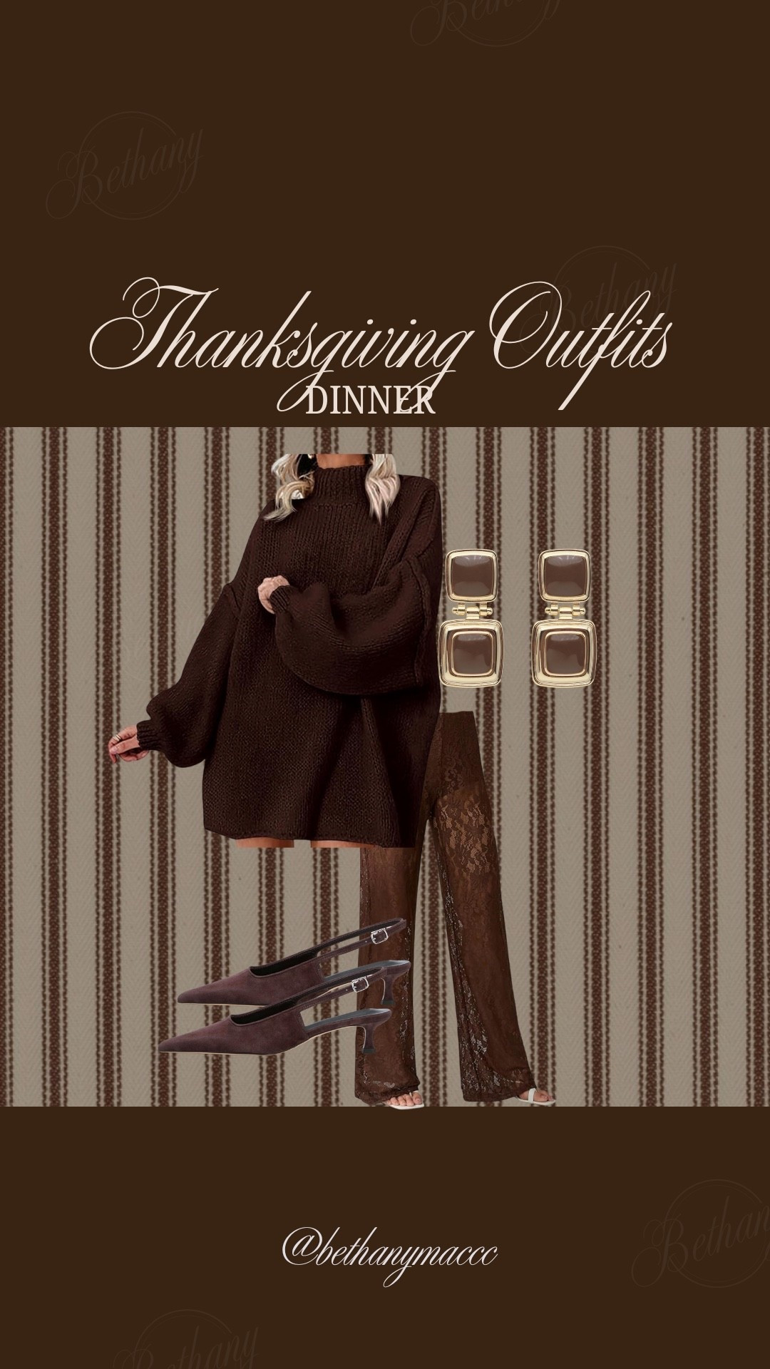 Brown lace pants are everything and perfect for Thanksgiving this year! 🤎

#LTKFindsUnder100 #LTKHoliday #LTKSeasonal