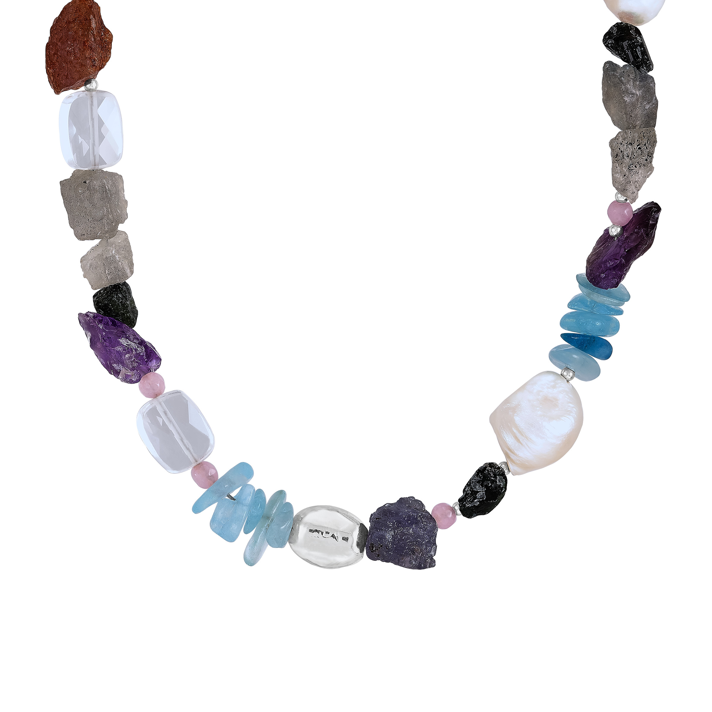 Gathered Stones Necklace, Mixed Stones | Silpada
