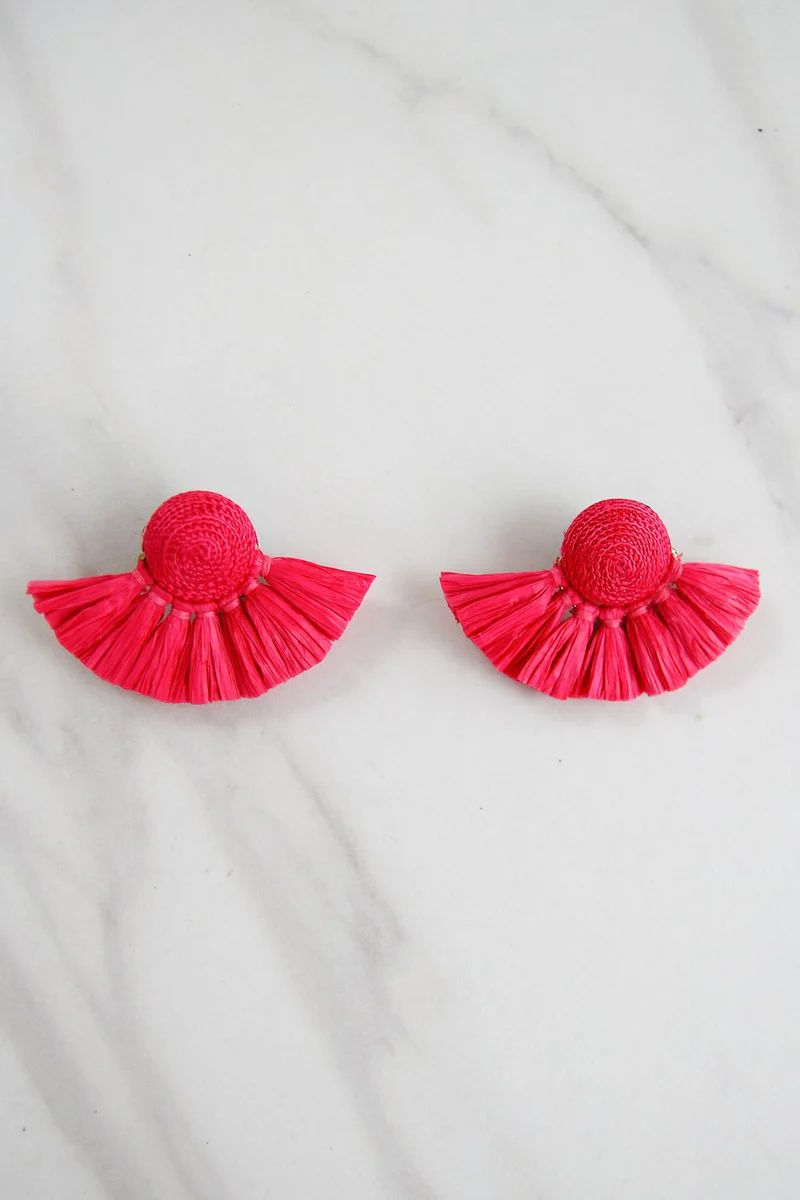 Biggest Fan Earrings - Pink | The Impeccable Pig