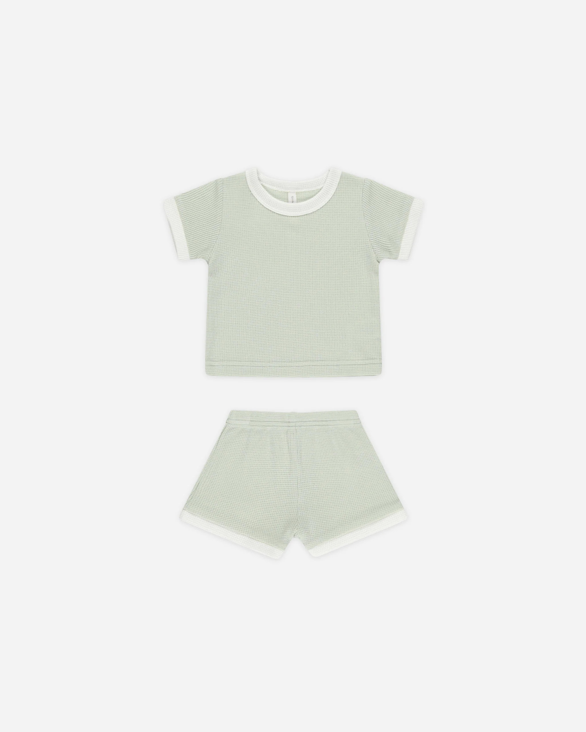 Waffle Shortie Set || Mint | Rylee + Cru