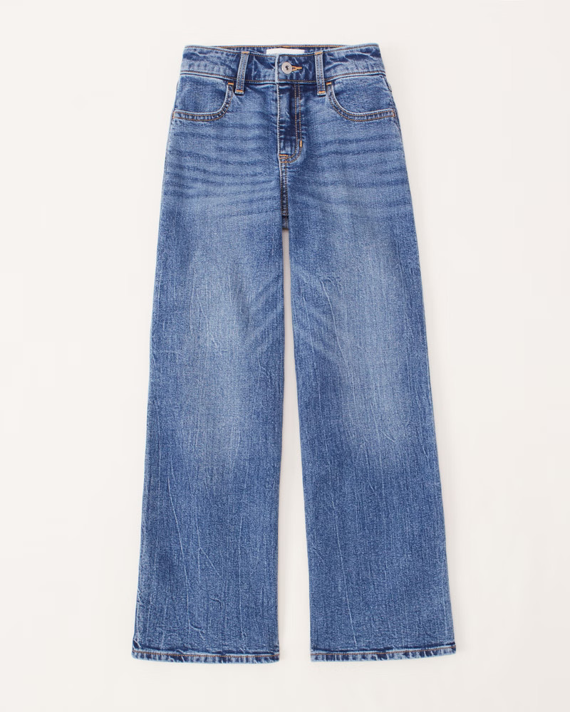 high rise wide leg jeans | Abercrombie & Fitch (US)