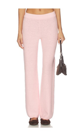 Lovers and Friends Lora Textured Pant in Pink. - size XXS | Revolve Clothing (Global)