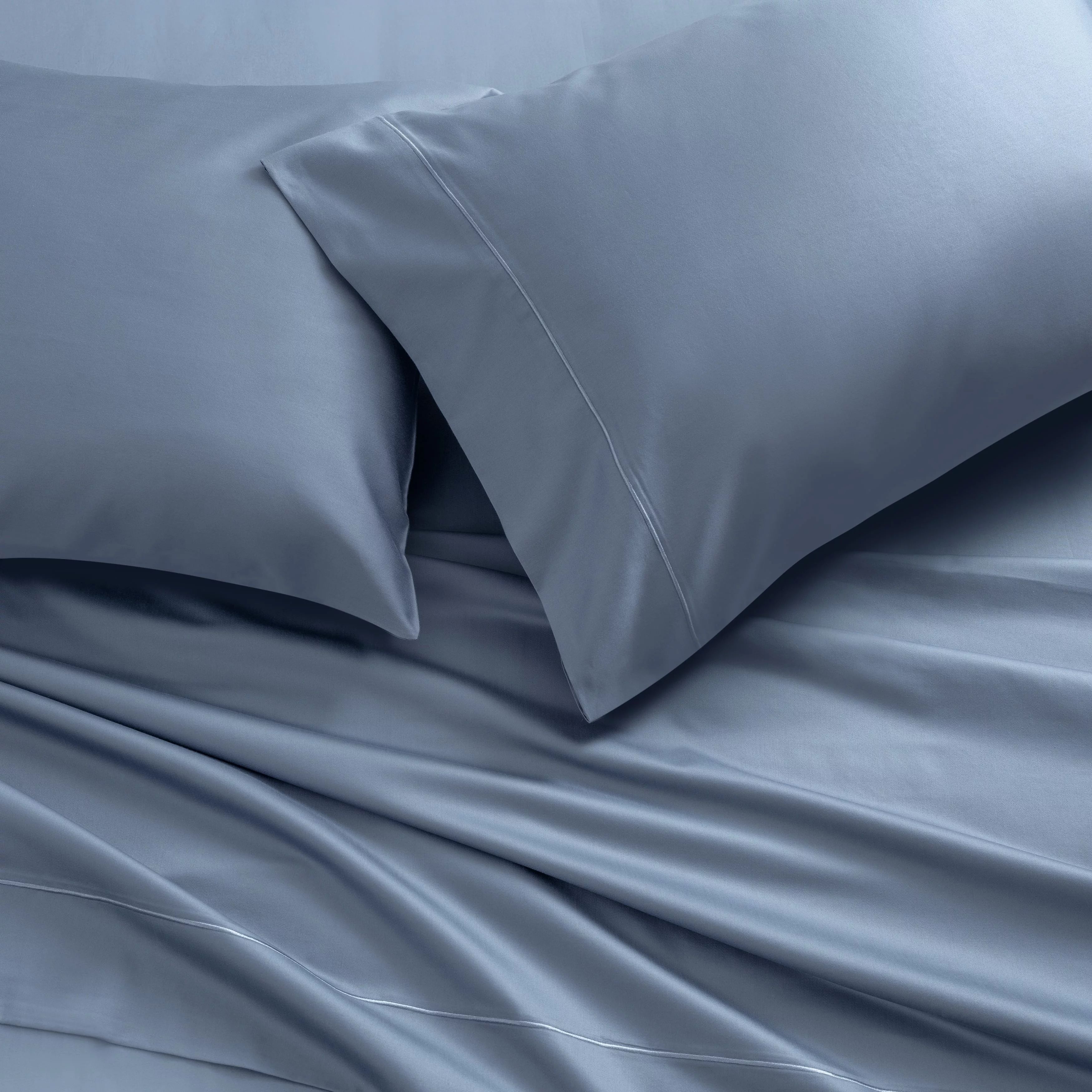 Better Homes & Gardens 400 Thread Count Hygro Cotton Bed Sheet Set, Full, Blue Moonlight | Walmart (US)