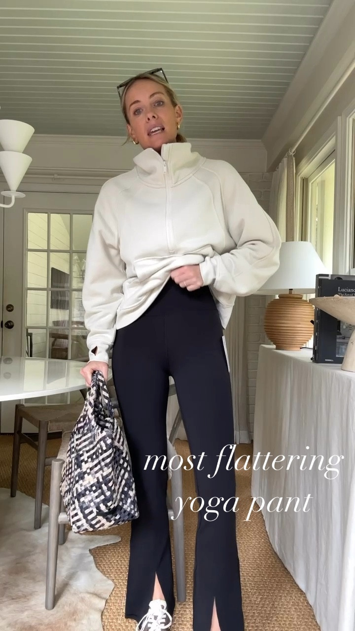 found THE most flattering yoga pant from @athleta… they have the split flare and are so cute paired with my amazon pullover // wearing size small 🤎

#LTKActive #LTKSaleAlert #LTKFindsUnder100