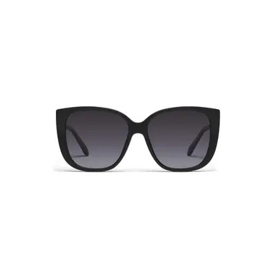 Quay Australia Ever After 59mm Cat Eye Sunglasses in Matte Black/Smoke at Nordstrom | Nordstrom