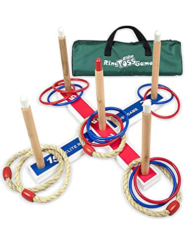 Elite Sportz Ring Toss Games for Kids - Outdoor Yard Game for Adults & Family - Backyard Toys, Outdoor Game, Backyard Games, Lawn Games for Kids Ages 4-8 | Amazon (US)
