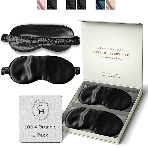 SUNDAYSILKS™ Exclusive Mulberry Silk Sleep Mask | Soft Eye Covers, Blackout Sleeping Mask for W... | Amazon (US)