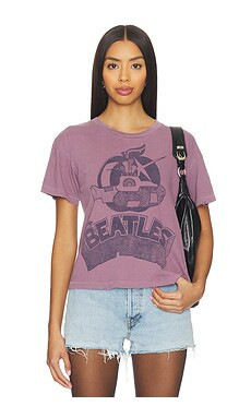 Madeworn The Beatles Crop Tee in Purple Haze from Revolve.com | Revolve Clothing (Global)