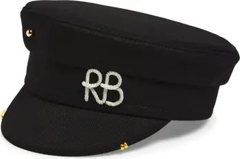 Pierced Wool Blend Baker Boy Cap | Nordstrom
