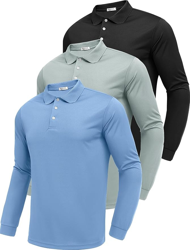 PINSPARK Polo Shirts Golf Shirts Collared Shirt | Amazon (US)