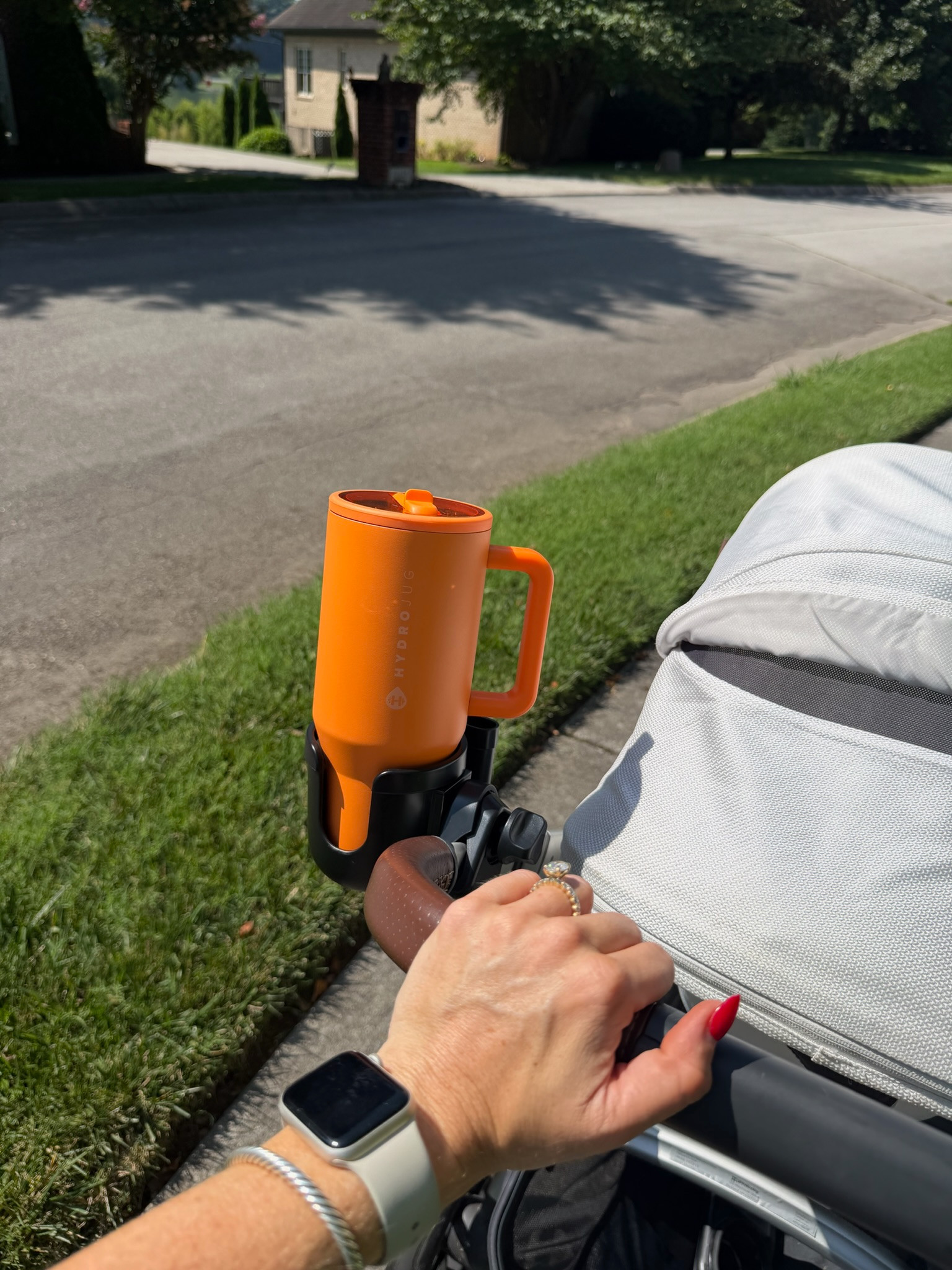 This stroller cup holder has been such a huge help for our summer walks!!🧡

I can't believe I used to not have one of these!

mom hacks | stroller add ons | hydrojug 

 #LTKmomlife #LTKSaleAlert #LTKBaby