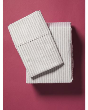 4pc 200tc Cotton Oxford Stripe Sheet Set | HomeGoods
