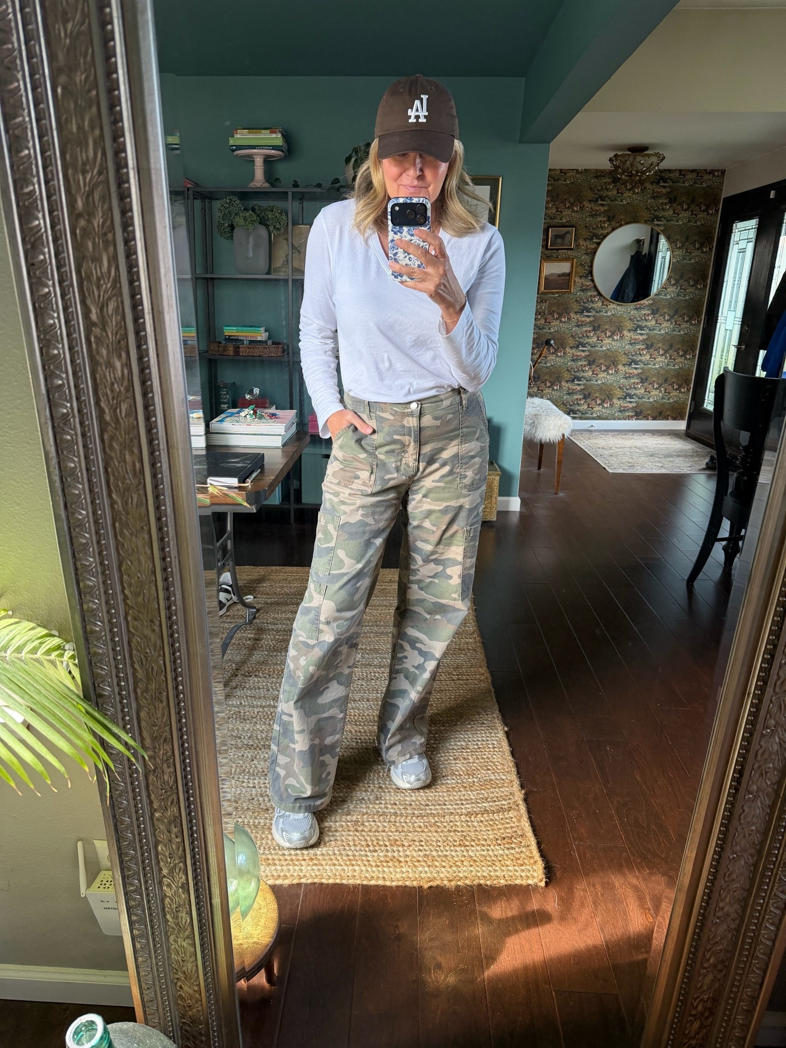 The $17 that I keep reaching for! 
I’m wearing medium long!