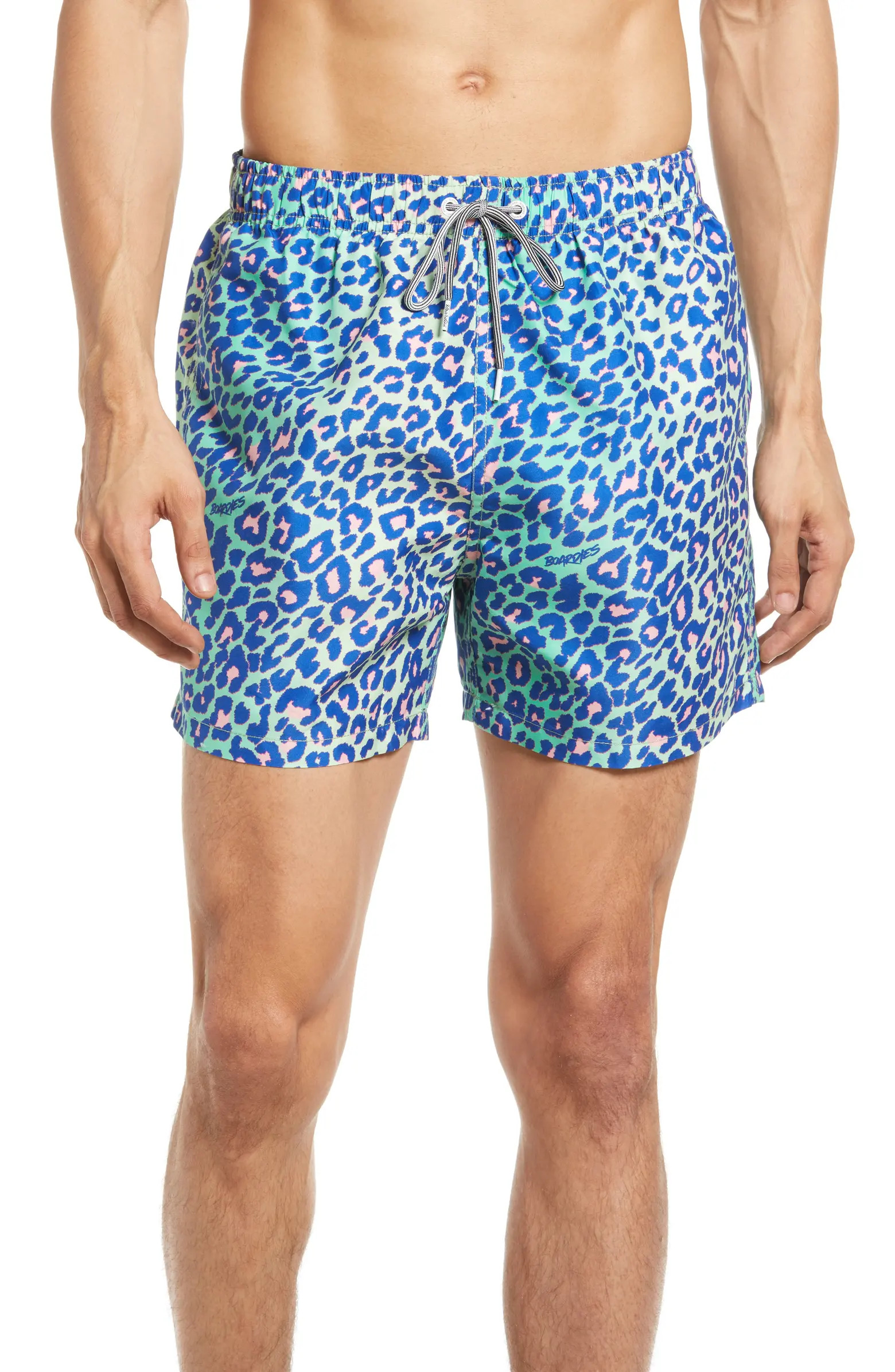Boardies Lime Leopard Mids Swim Trunks | Nordstrom | Nordstrom