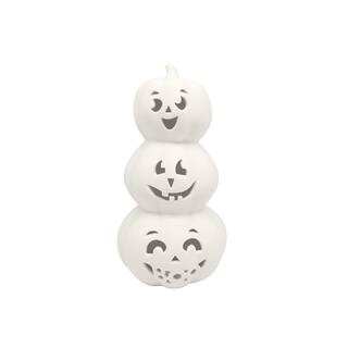 7.8" DIY LED Stacked Jack-O-Lanterns Ceramic Accent by Make Market® | Michaels | Michaels Stores