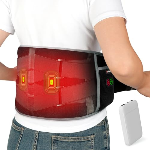 Comfytemp Cordless Heating Pad with Massager for Back, Portable Lower Back Massager FSA Eligible ... | Amazon (US)