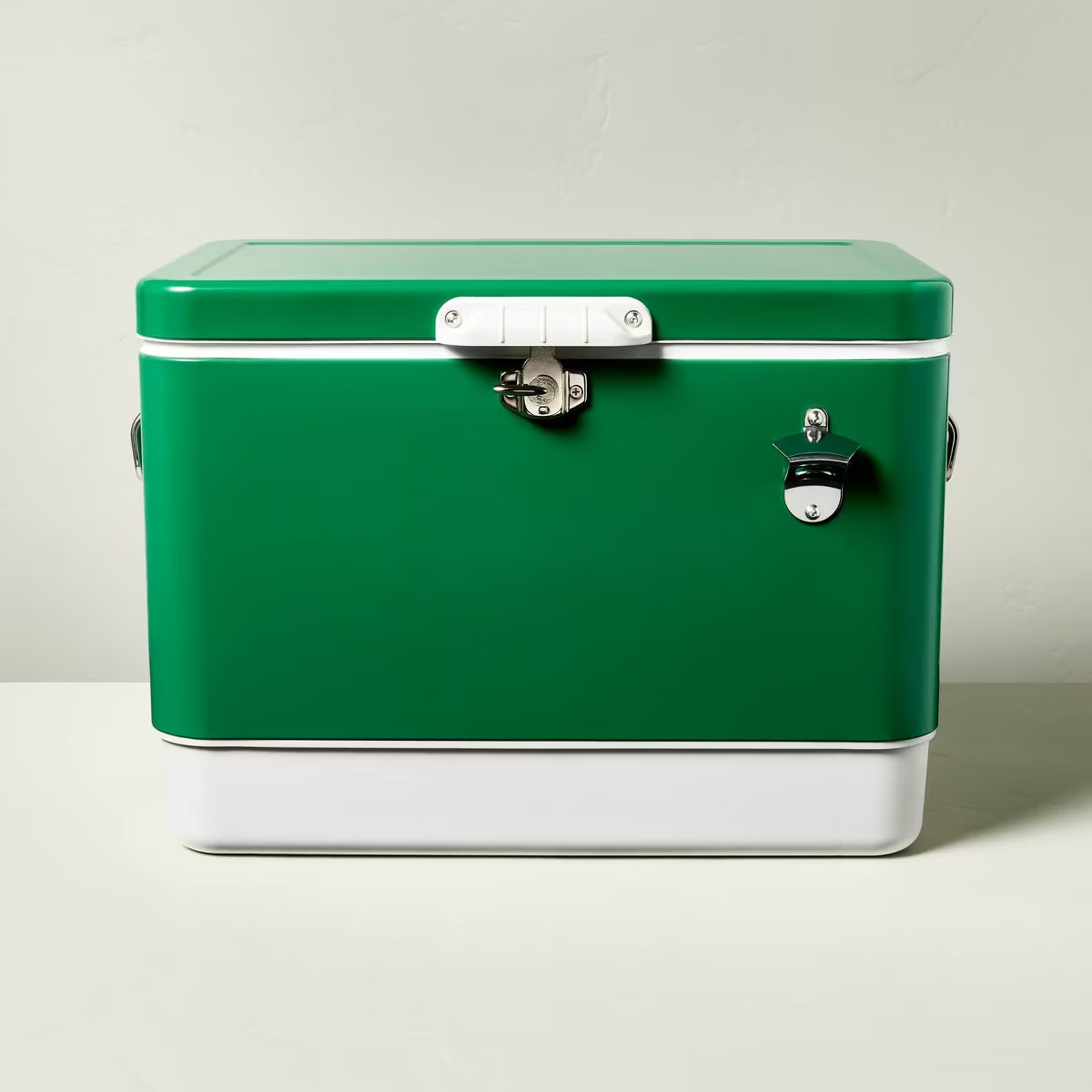 Hard-Sided 80can/54qt Cooler Green/Cream - Hearth & Hand™ with Magnolia | Target