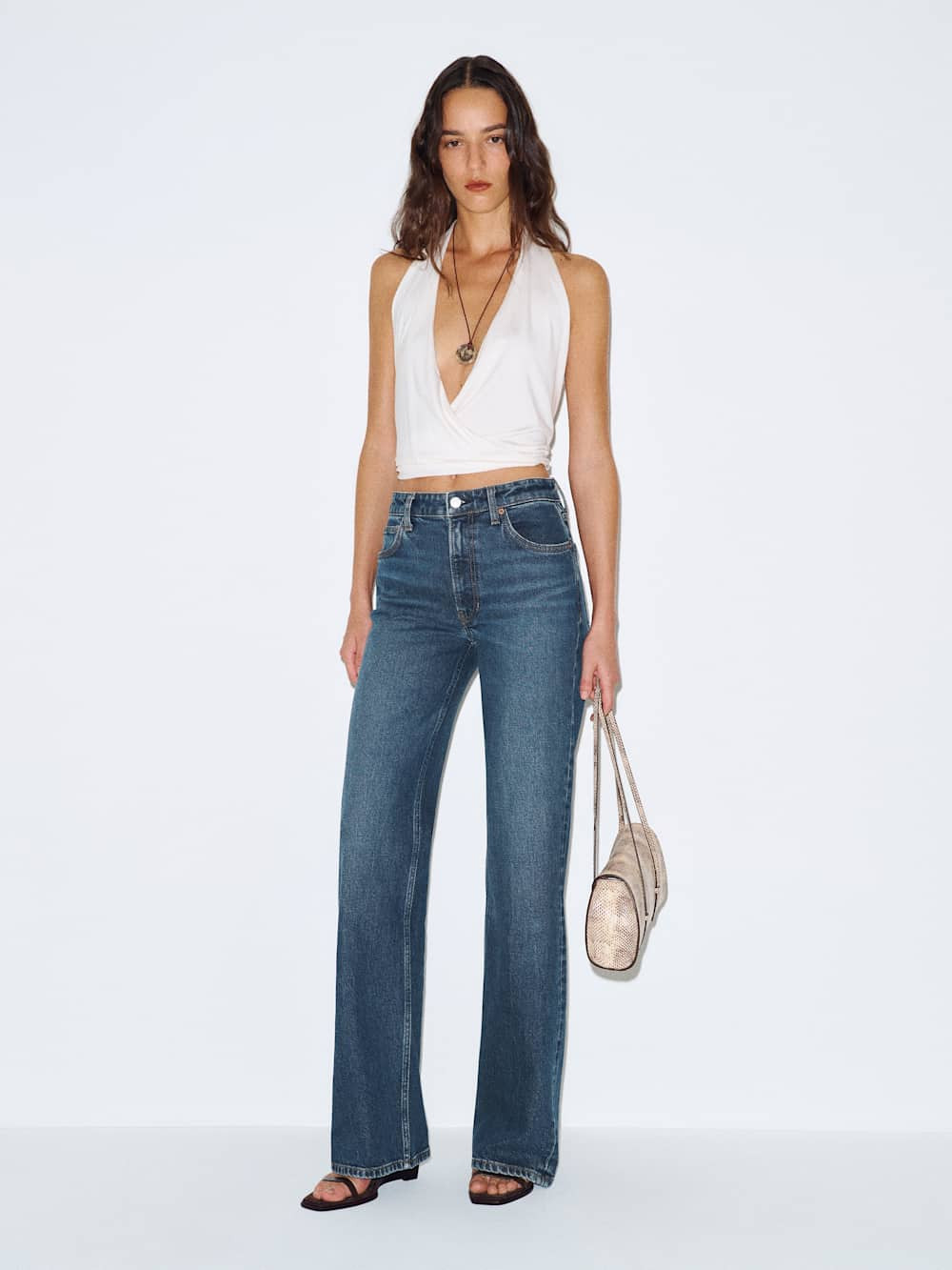 Hunter Stretch Mid Rise Wide Leg Short Jeans | Reformation (Global)