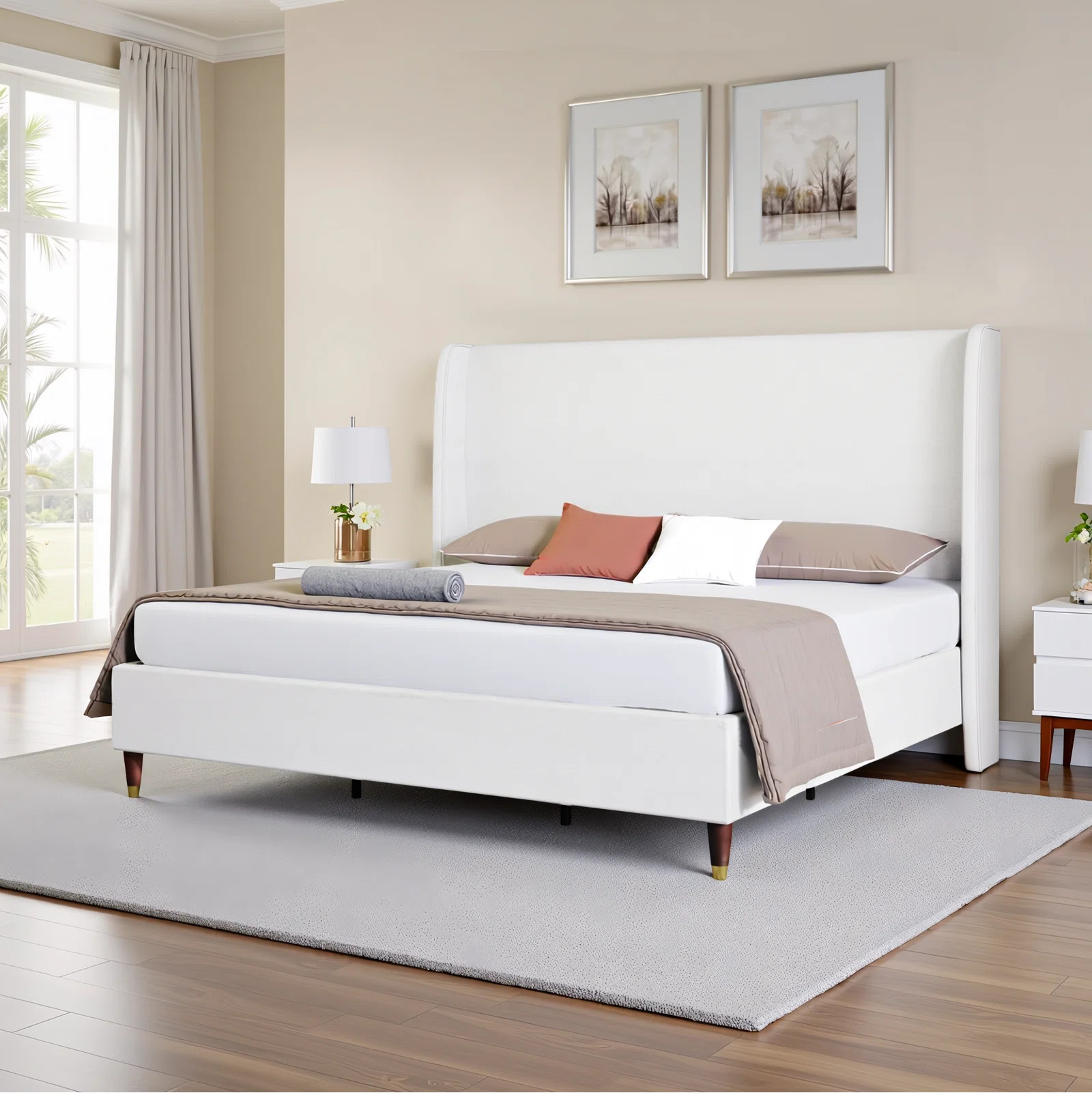 Wade Logan® Belo Upholstered Low Profile Platform Bed & Reviews | Wayfair | Wayfair North America