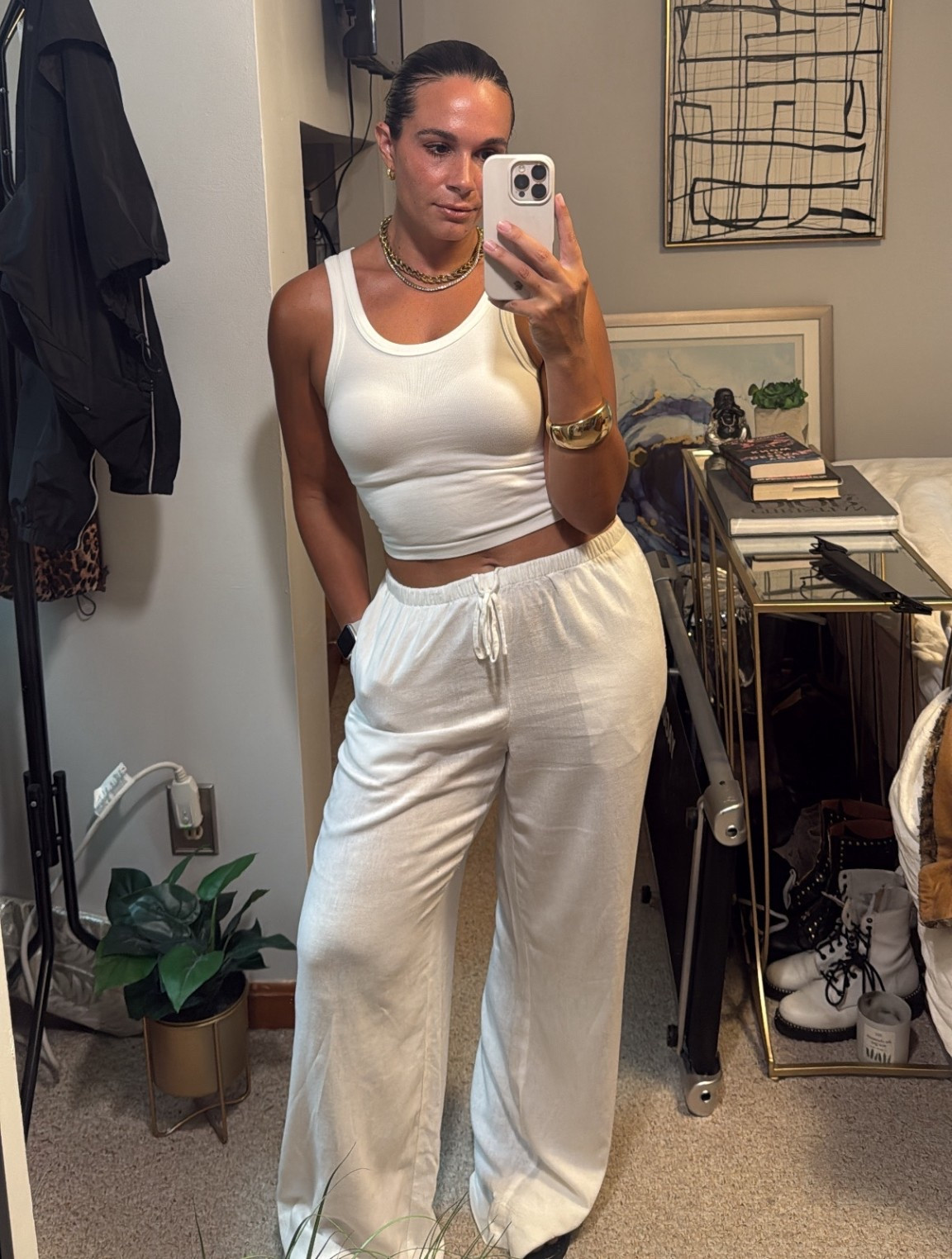 Summer whites casual dinner outfit 🤍🤍

#LTKStyleTip #LTKSeasonal #LTKPetite