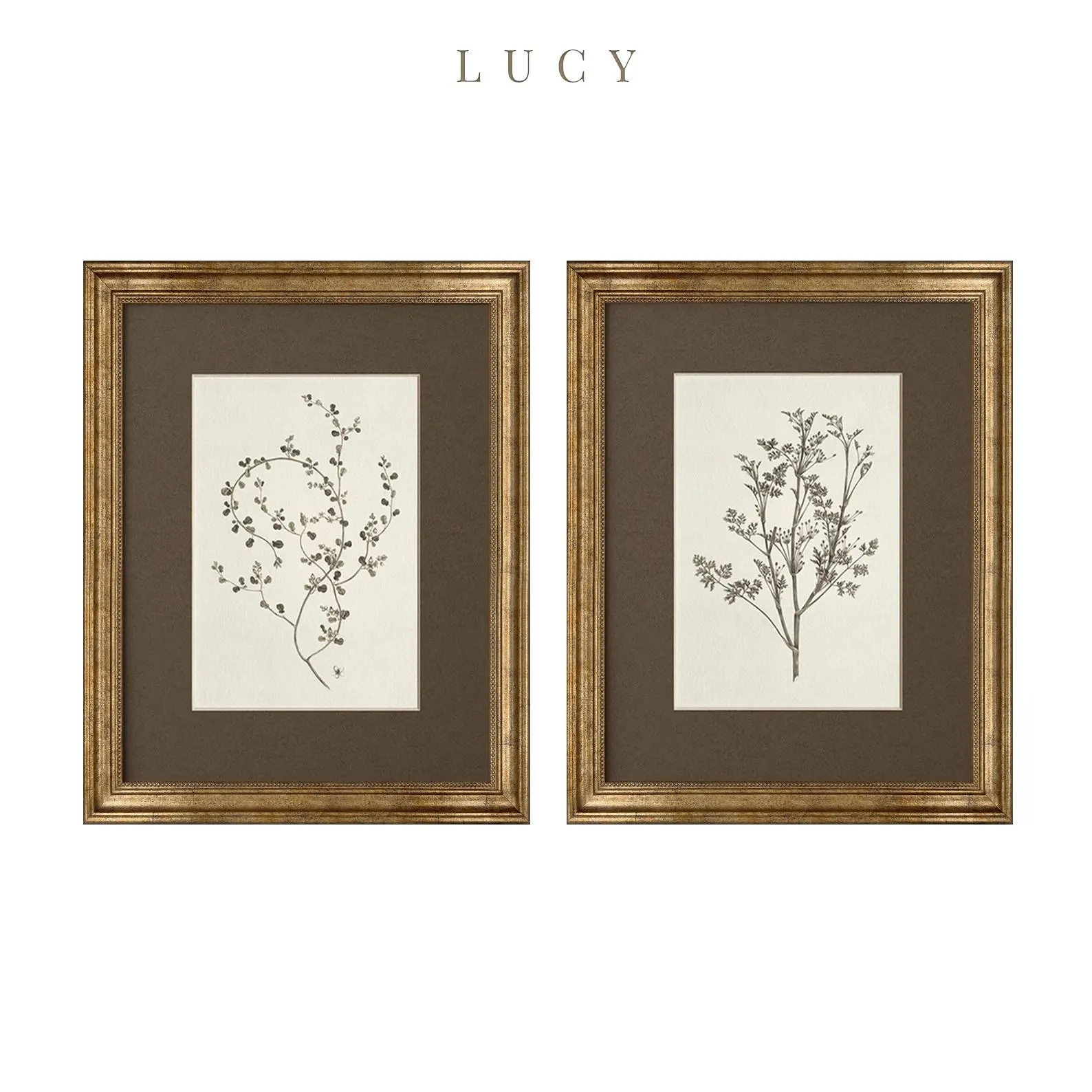Framed Blossom Print: Gold Foil Frame, Botanical Wall Art #336 | Etsy (Global)